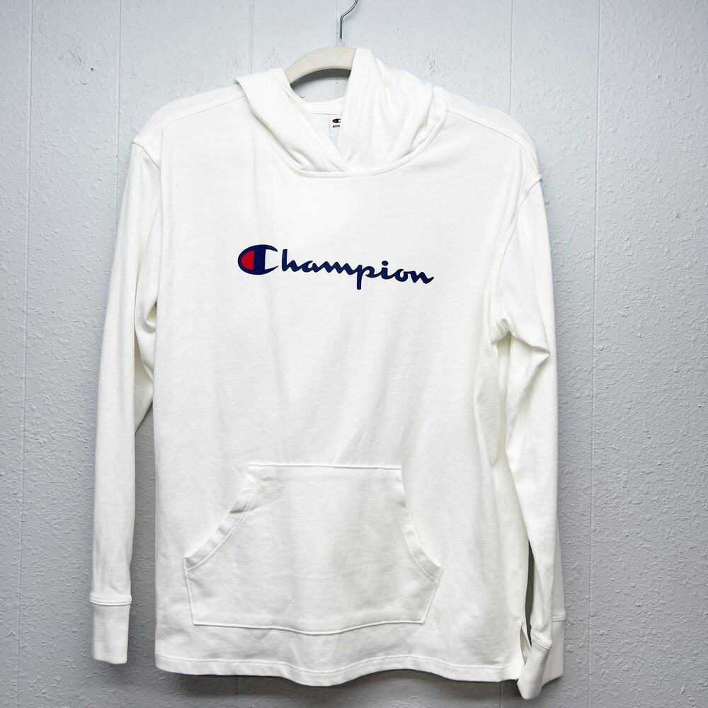 Champion Pullover White Hoodie Womens Small Athleisure Casual Activewear Fitness - Picture 2 of 14
